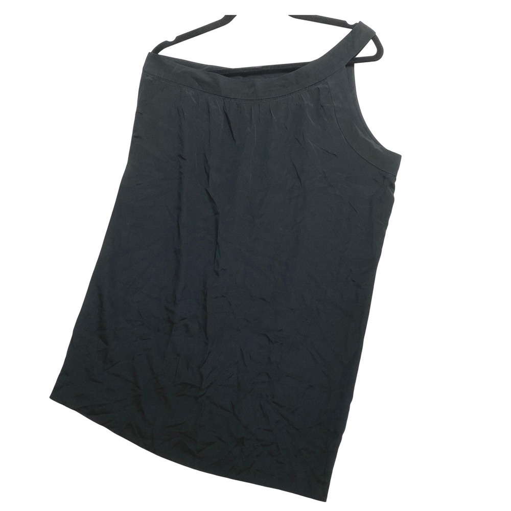 Rungolee Tunic Top Womens Size Medium Black Sleeveless One Shoulder
